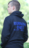 Burning Ones UNISEX Zip-Up Hooded Sweatshirt