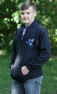 Burning Ones UNISEX Zip-Up Hooded Sweatshirt