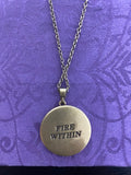 Fire Within Dove Pendant Necklace