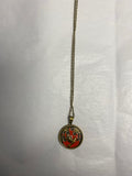 Fire Within Dove Pendant Necklace